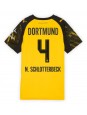 Borussia Dortmund Nico Schlotterbeck #4 Domácí Dres pro Dámské 2025-26 Krátký Rukáv Borussia Dortmund Nico Schlotterbeck #4 Domácí Dres pro Dámské 2025-26 Krátký Rukáv